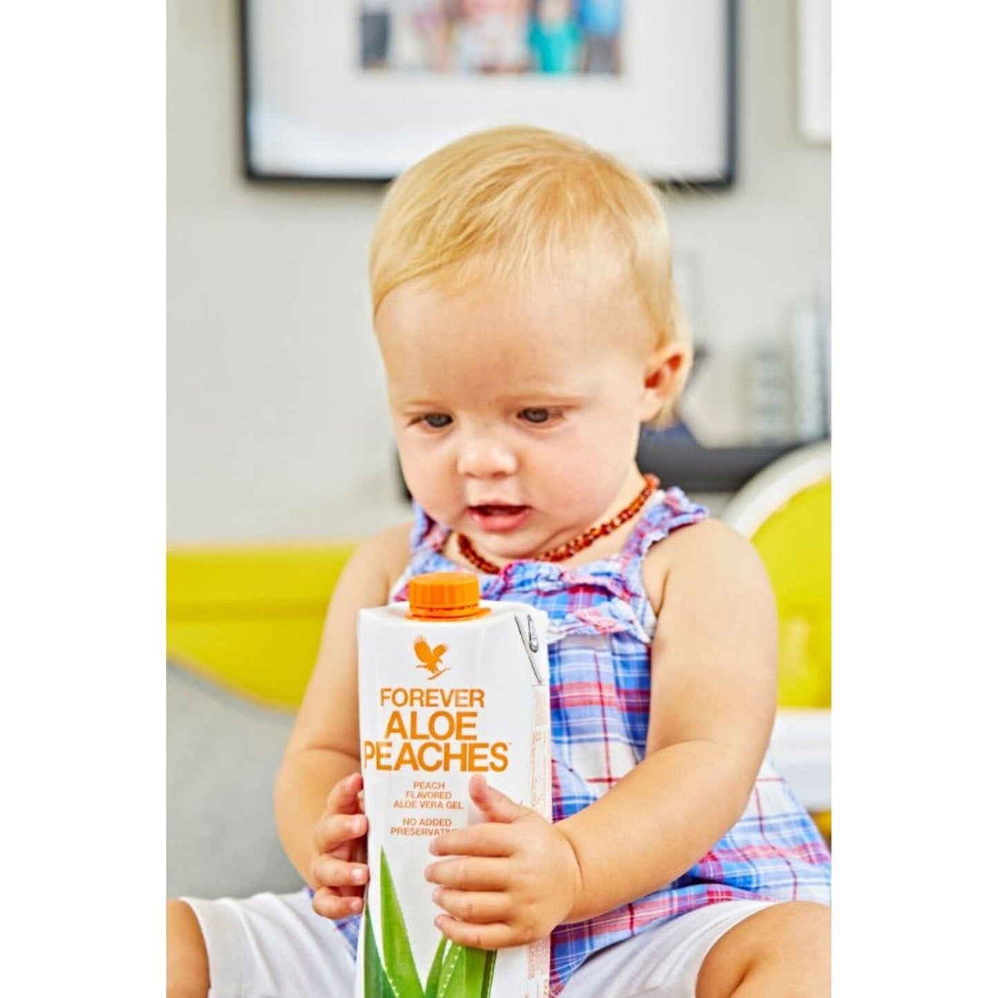 Forever Aloe Peaches Mini Juice Gel Kosher Halal All Natural 330Ml X 12 Pack