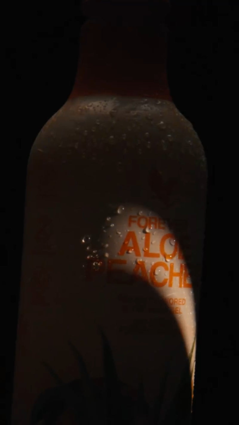Forever Aloe Peaches Mini Juice Gel Kosher Halal All Natural 330Ml X 12 Pack
