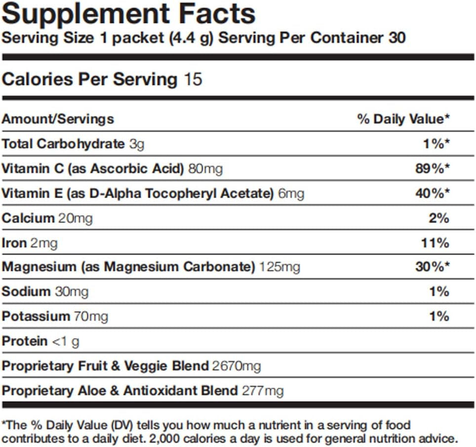 Forever Living - Forever Supergreens - Blend for Your Active Lifestyle - Supercharge Your Day W/Over 20 Powerful Greens and Superfoods. - 30 Packets