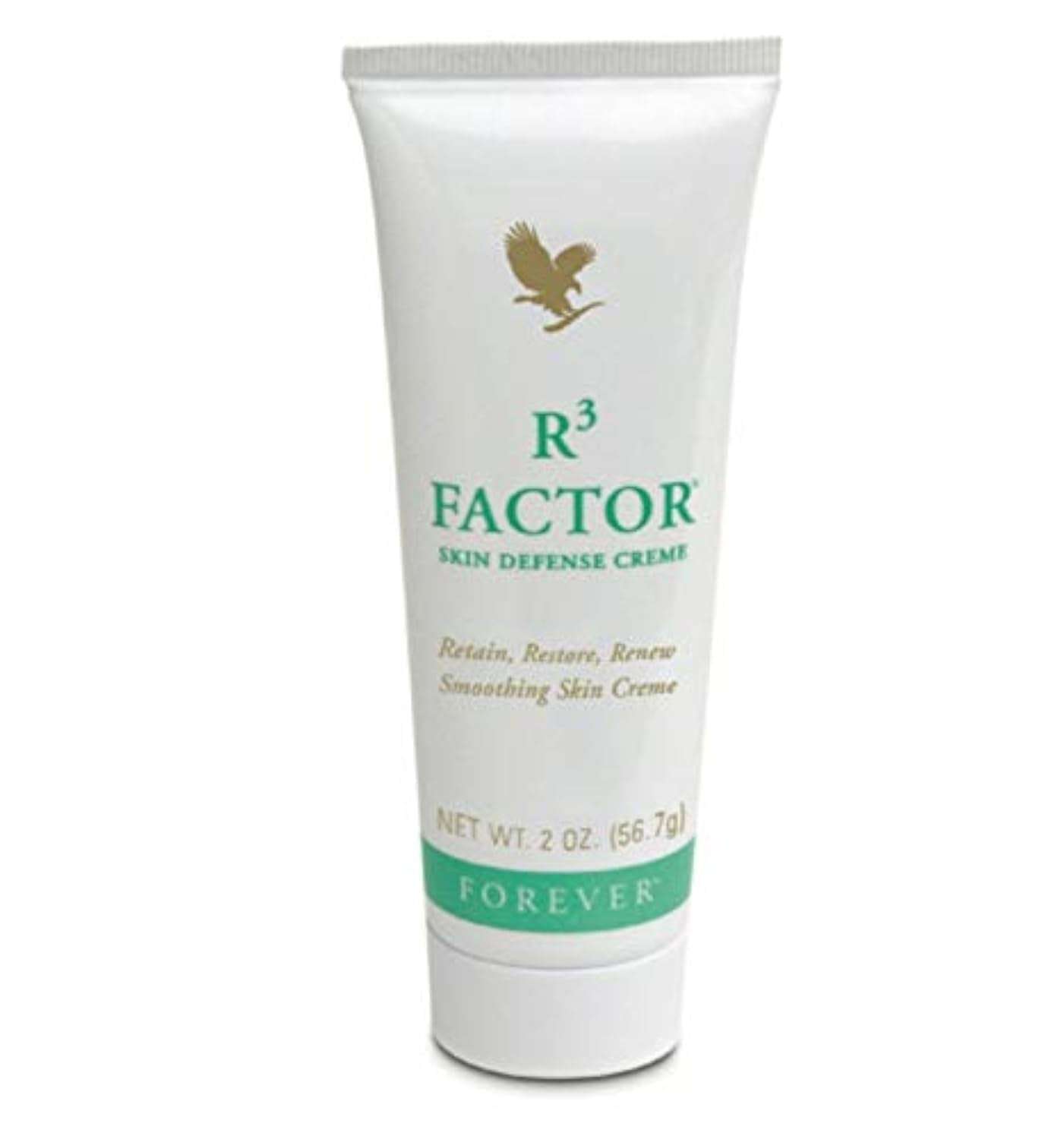 R3 Factor – Forever Living Skin Defense Crème: Retain, Restore & Renew Youthful Radiance with AHAs, Vitamins & Collagen – 2 Oz - RiverVera