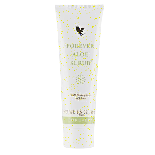 Forever Aloe Scrub: Gentle Exfoliation w/ Jojoba Microspheres, Vegan Body Scrub, Aloe Vera Gel, 3.5oz – Radiant Renewal for Luminous Complexion