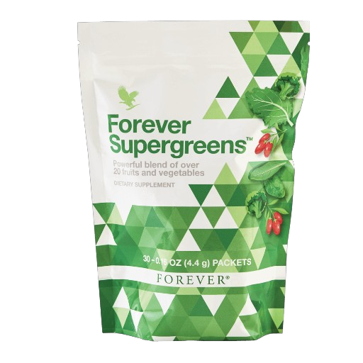 Forever Supergreens: Forever Living’s Ultimate Blend for Active Lifestyles – 20+ Greens & Superfoods for Energy, Vitality & Self-Care (30 Packets)