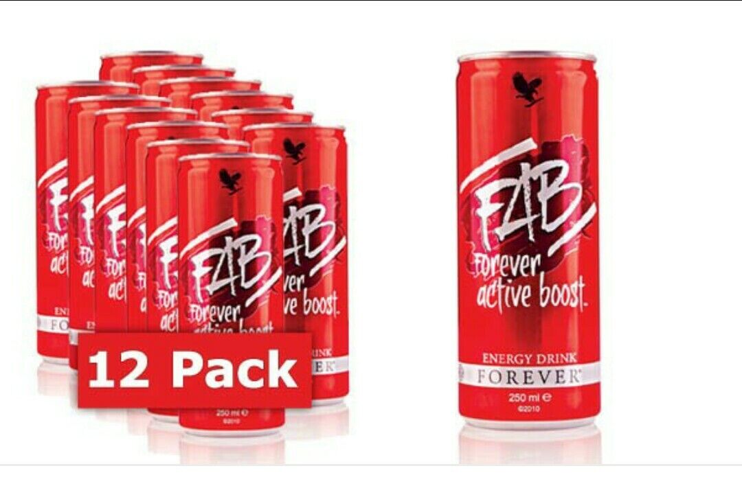 Forever Living FAB (Forever Active Boost) Energy Drink 8.4 Fl.Oz (12 Cans)