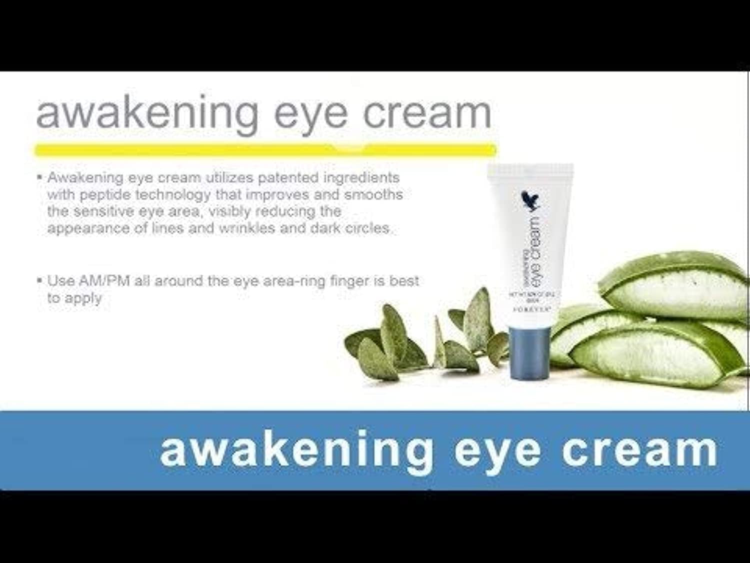 Forever Living - Forever'S Awakening Eye Cream with Collagen & Peptide Technology - Reduce Wrinkles & Dark Circles - Vegan & Gluten-Free - 0.74 Fl Oz