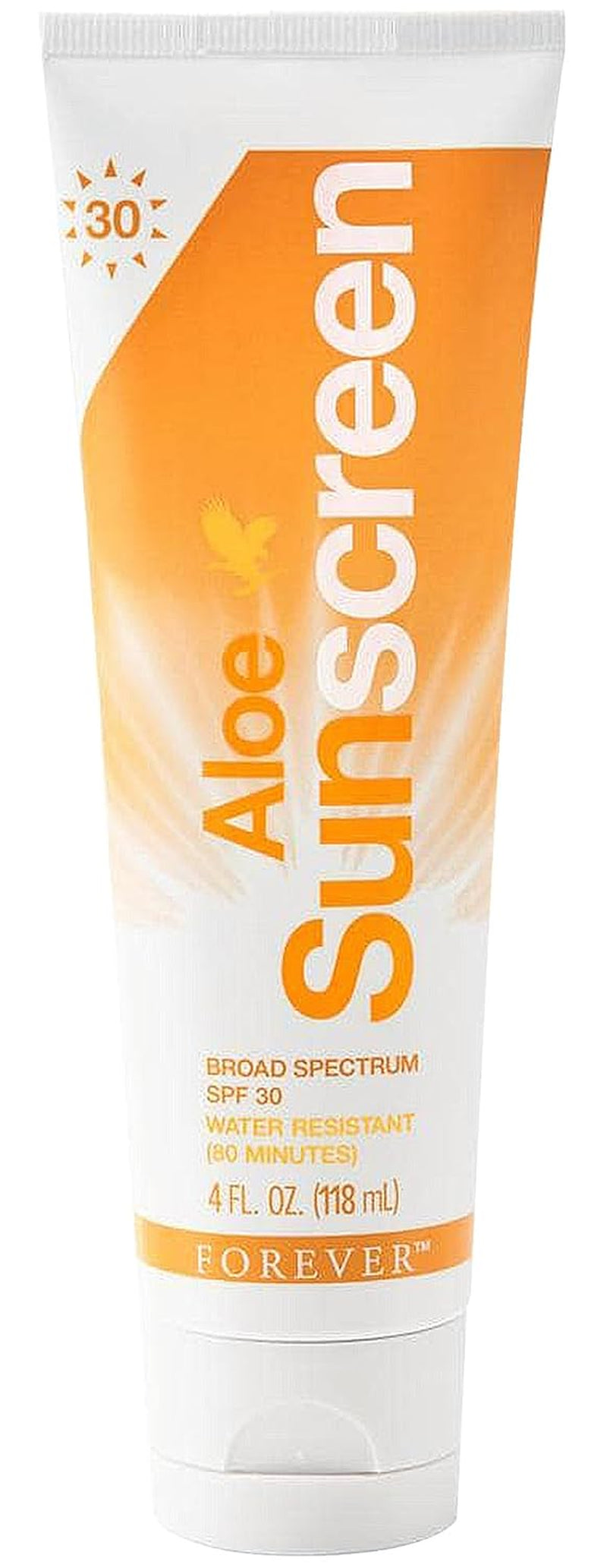 Aloe Sunscreen: Ultimate SPF 30 by Forever Living with Pure Aloe Vera & Water-Resistant UVA/UVB Defense for Radiant, Protected Skin (4 Fl Oz) - RiverVera