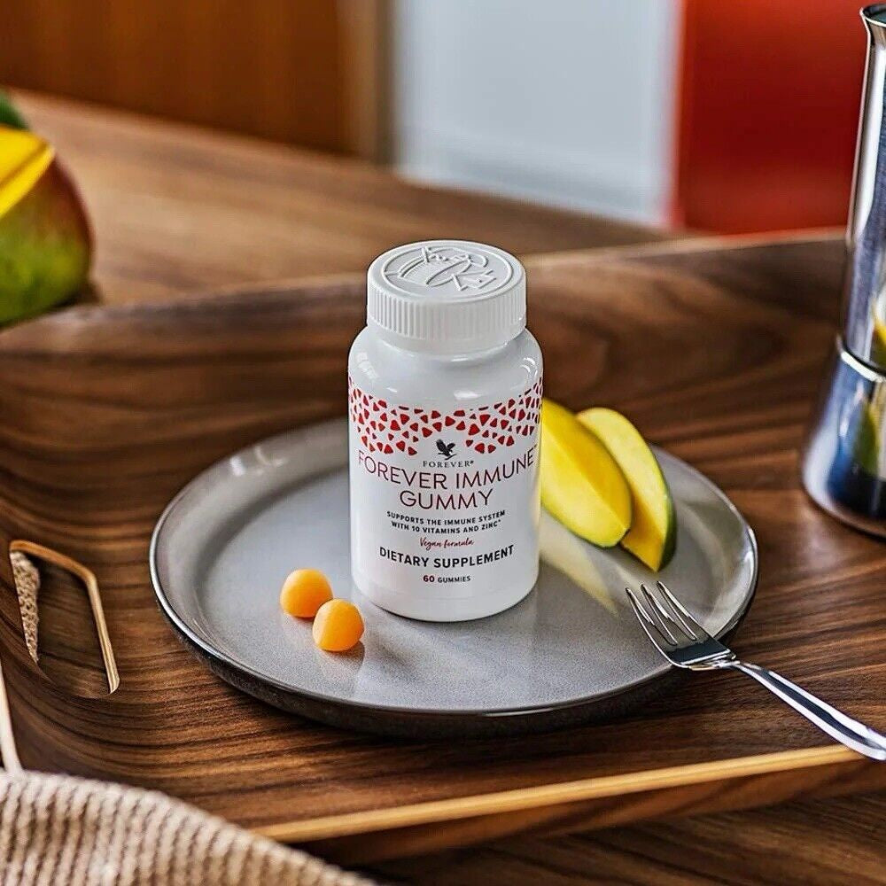 Forever Immune Gummy( 60 Gummies) 10 Vitamins & Zinc by Forever Living Products