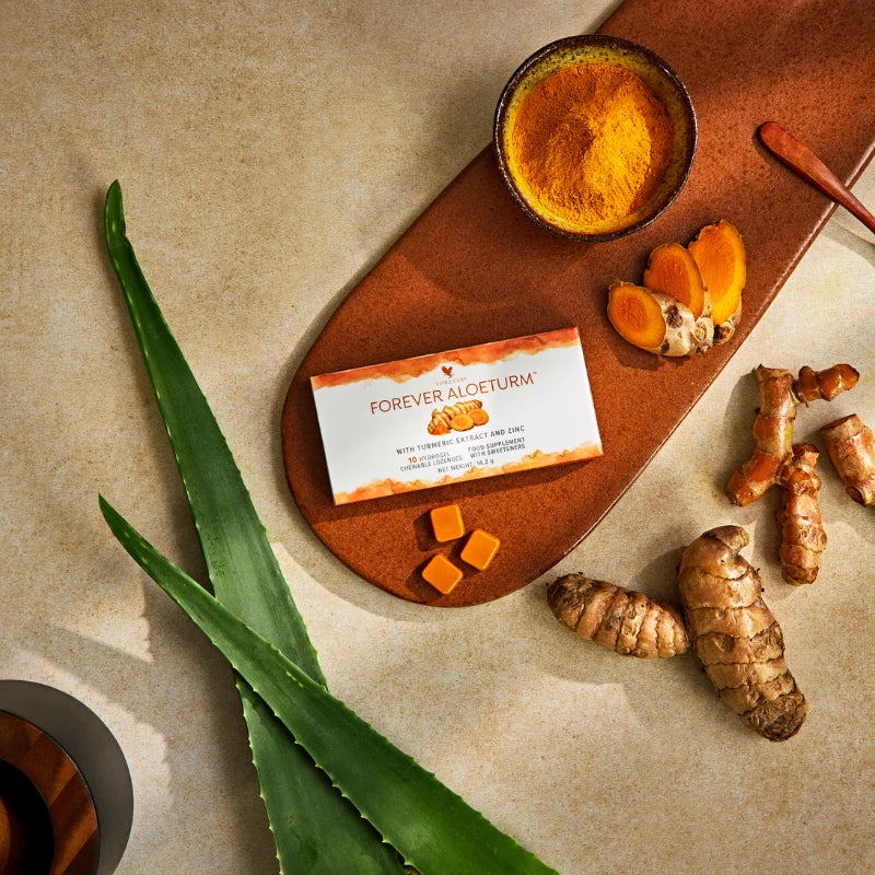 Forever AloeTurm – Ignite Your Inner Vitality: Essential Gluten-Free Turmeric & Zinc Self-Care Lozenges for Unstoppable Immune Health