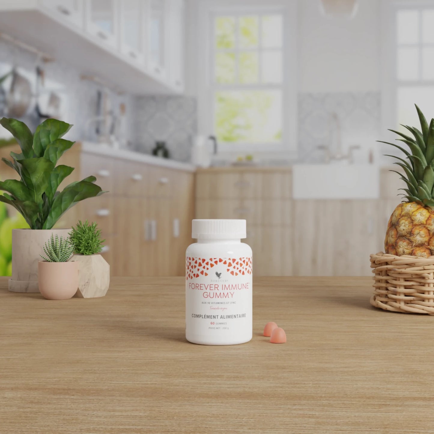 Forever Immune Gummy: Ignite Immune Power & Elevate Self-Care with 10 Vitamins & Zinc – 60 Gummies for Radiant Vitality & a Happier You