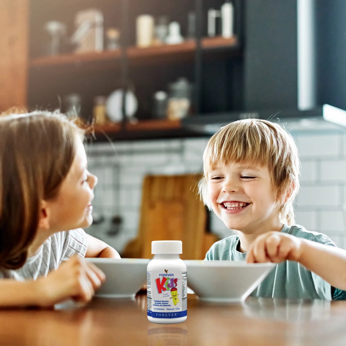 Forever Kids Chewable Multivitamin: Spark Healthy Growth & Joyful Vitality with Grape Flavor – 120 Tablets, No Artificial Flavors