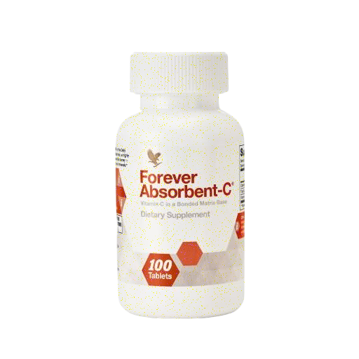 Forever Absorbent-C: Ultimate Orange & Honey Vitamin C with Oat Bran | 100 Chewable Tablets for Immune Boost, Radiant Skin & Self-Care