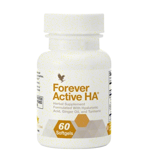 Forever Active HA®: Advanced Joint & Skin Hydration w/ Hyaluronic Acid, Ginger, Turmeric & Zinc | 60 Gluten-Free Softgels for Self-Care & Movement