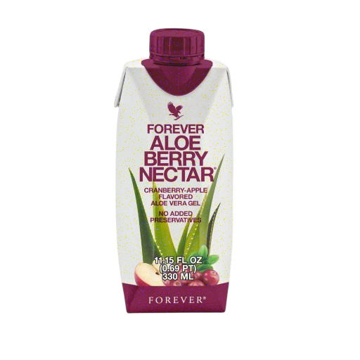 Forever Aloe Berry Nectar Minis: 90.7% Pure Aloe Vera Gel with Cranberries, Apples, No Preservatives | Vitality, Metabolism & Immunity (1L/12ct)