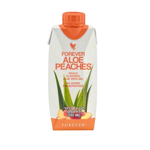 Forever Aloe Peaches Minis – 330ml All-Natural, Kosher, Halal Juice Gel (12 Pack | Ignite Vitality, Boost Wellness & Transform Daily Self-Care
