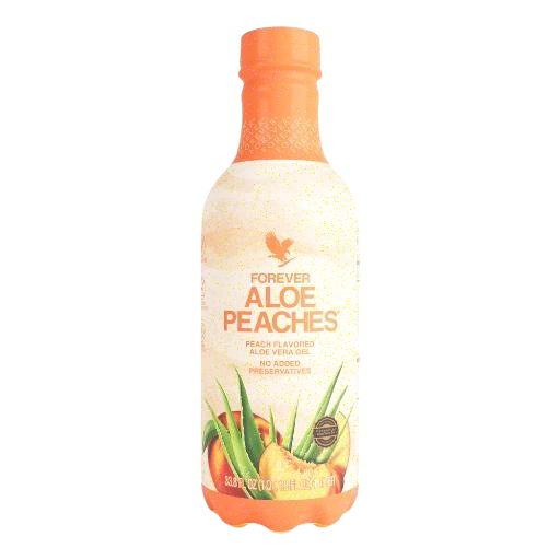 Forever Aloe Peaches – Ultimate Self-Care Elixir: Pure Aloe & Real Peach Flavor, Boost Digestion & Immunity, Vegan & Gluten-Free, 33.8 Fl Oz