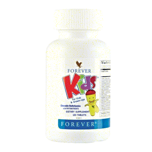 Forever Kids Chewable Multivitamin: Spark Healthy Growth & Joyful Vitality with Grape Flavor – 120 Tablets, No Artificial Flavors