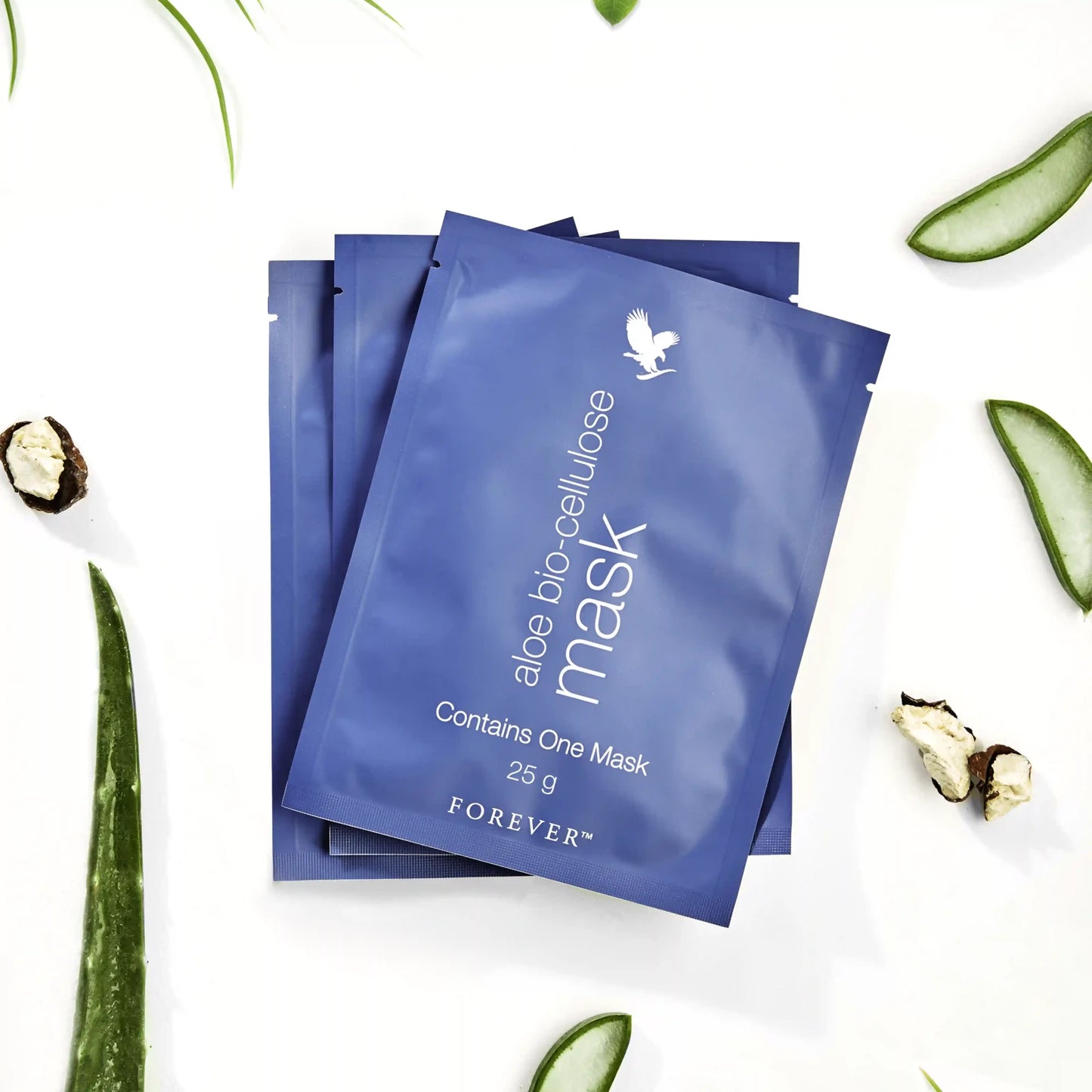 Aloe Bio-Cellulose Mask – Forever Living’s Moisturising Aloe Mask with Horse Chestnut & Seagrass for Essential Self-Care, Youthful Glow & Hydration